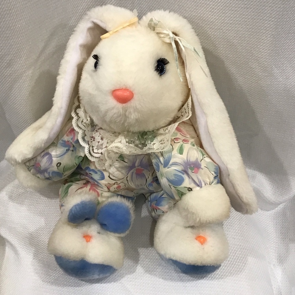 RARE Vintage Best Made Toys Toronto  Plush Lop Bunny- pjs and bunny slippers